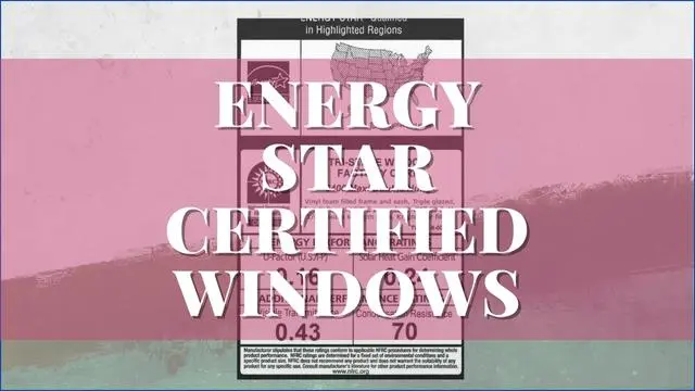 Energy Star Certified Windows